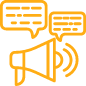 icon-megaphone and text