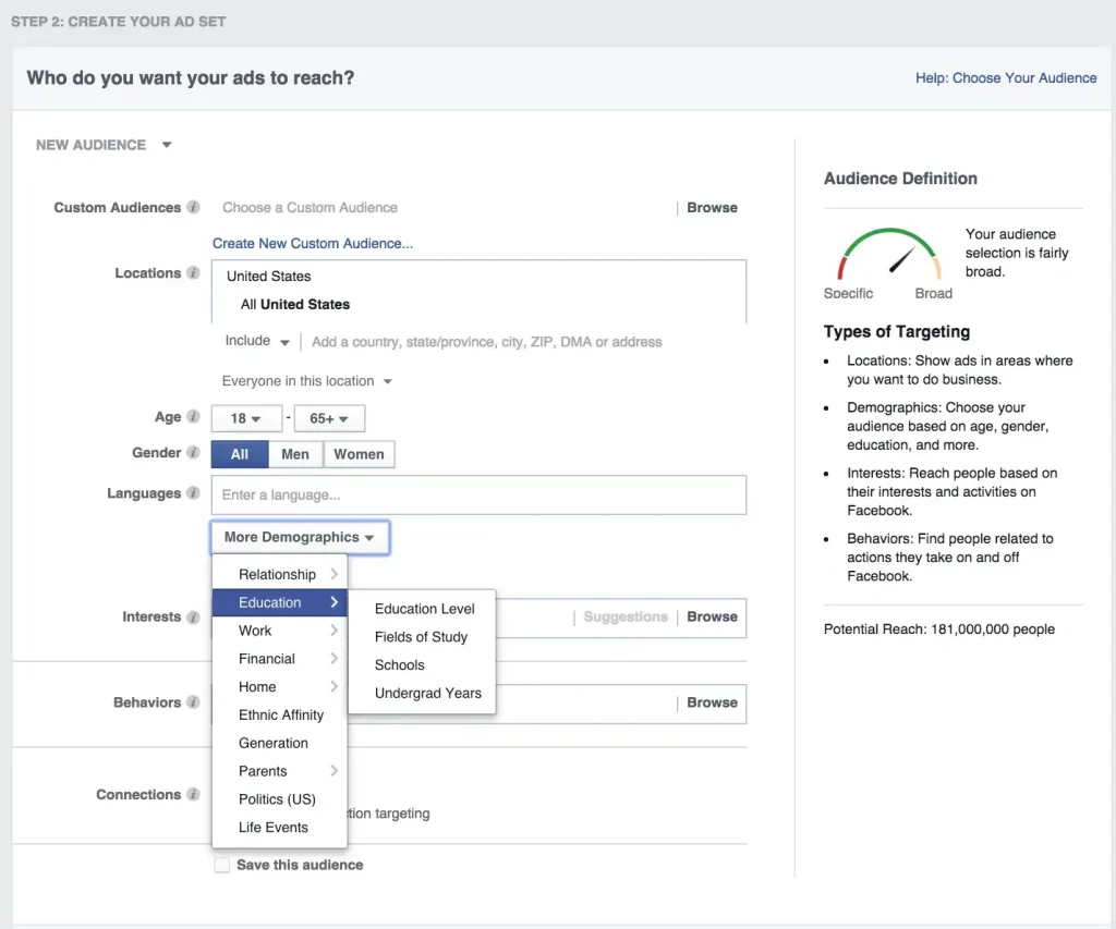 Create laser-focused ads