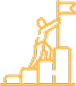 Business success climb icon