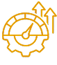 Performance optimization gear icon